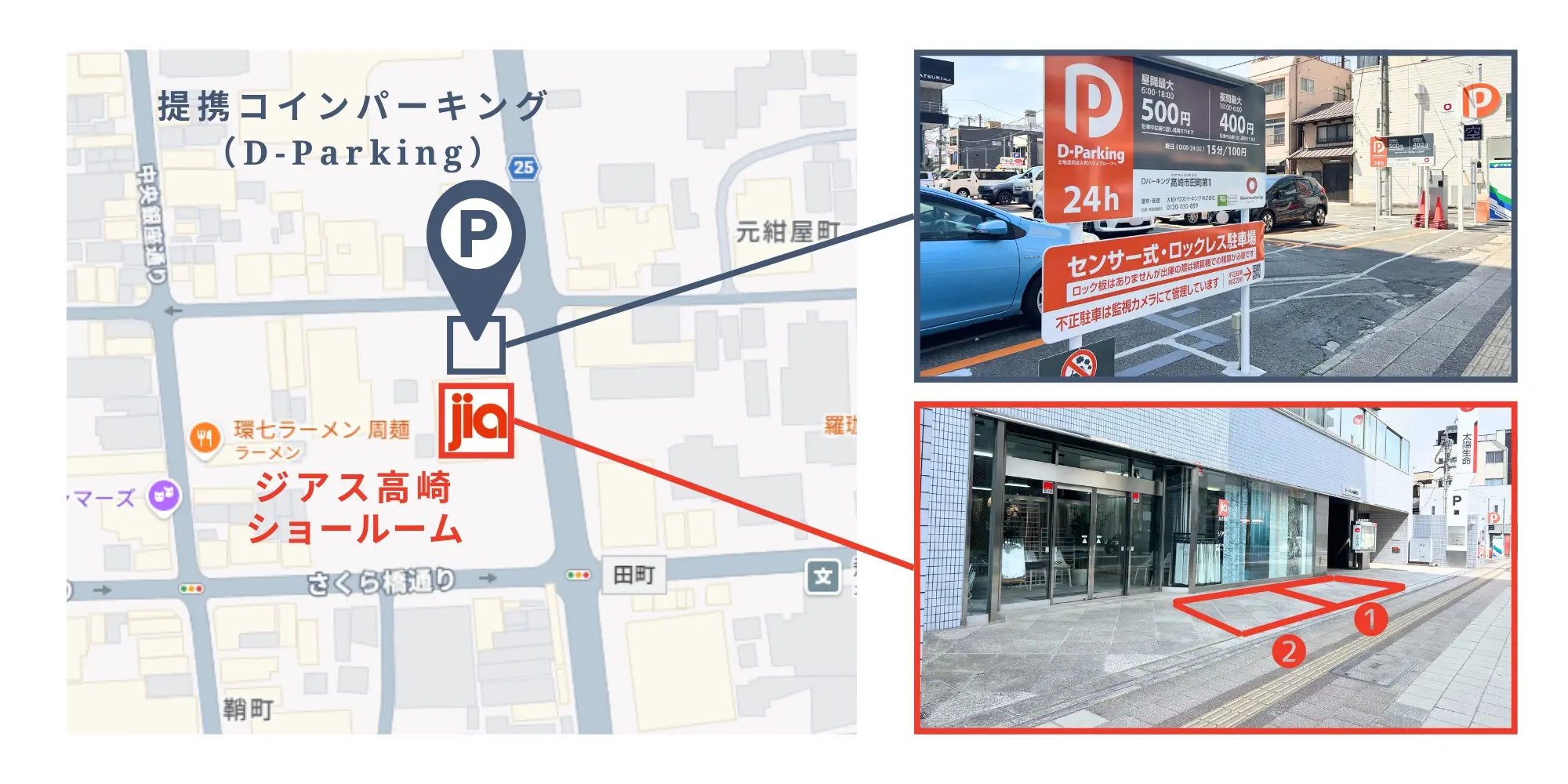 駐車場のご案内