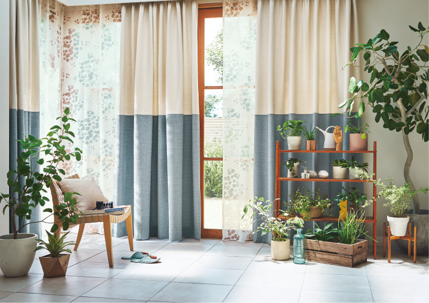 デザイン性と機能性を両立させたカーテンシリーズ「Eco de Happiness
